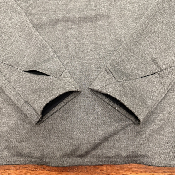 On Cloud Running Technical Hoodie Pullover 1/4 Zip Jacket Men's Medium Gray - Picture 10 of 12